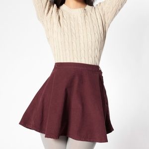 Corduroy circle skirt